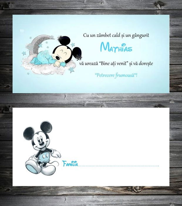 Plic pentru bani baby Mickey Mouse