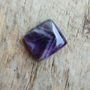 Cabochon ametist chevron, 15x15 mm