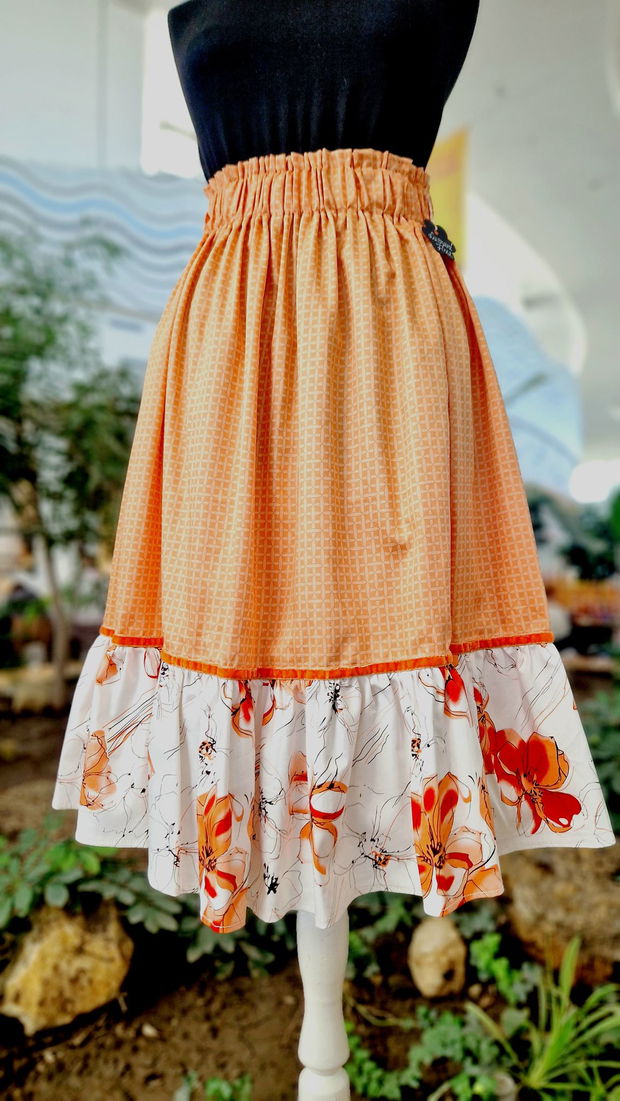 Summer orange skirt- Unicat