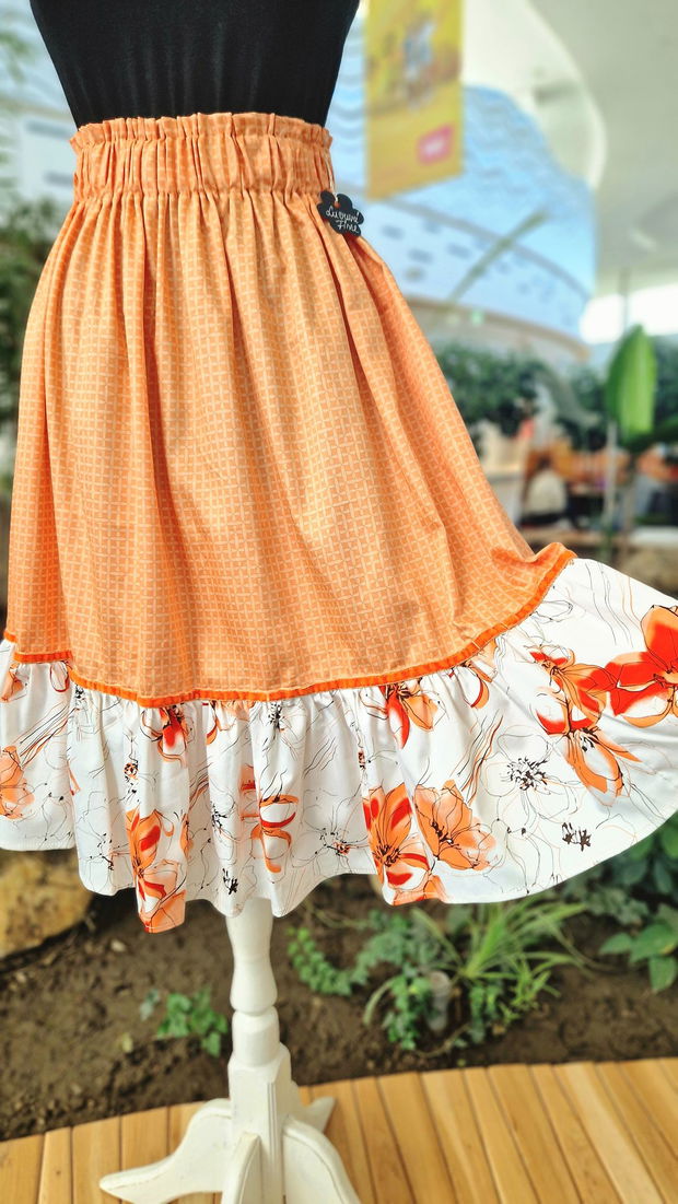 Summer orange skirt- Unicat