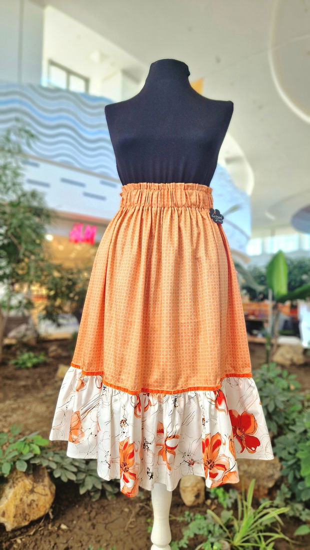 Summer orange skirt- Unicat