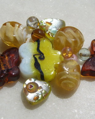 Mix margele sticla si Lampwork (lucrate manual in India) 1
