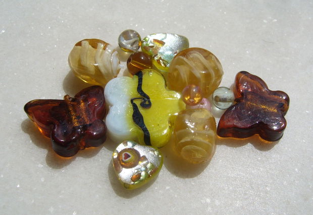 Mix margele sticla si Lampwork (lucrate manual in India) 1