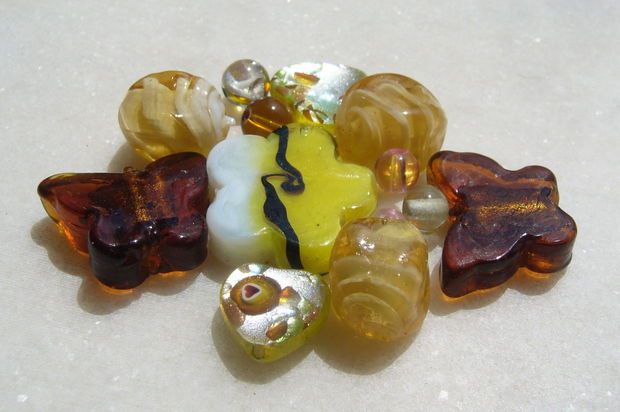 Mix margele sticla si Lampwork (lucrate manual in India) 1