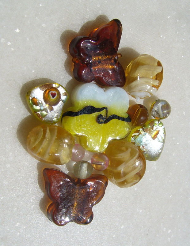 Mix margele sticla si Lampwork (lucrate manual in India) 1