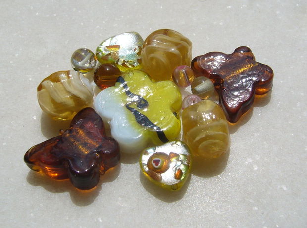 Mix margele sticla si Lampwork (lucrate manual in India) 1