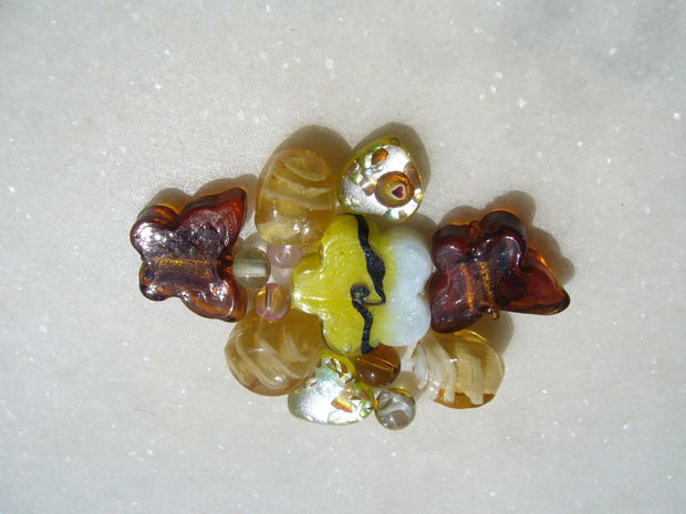 Mix margele sticla si Lampwork (lucrate manual in India) 1