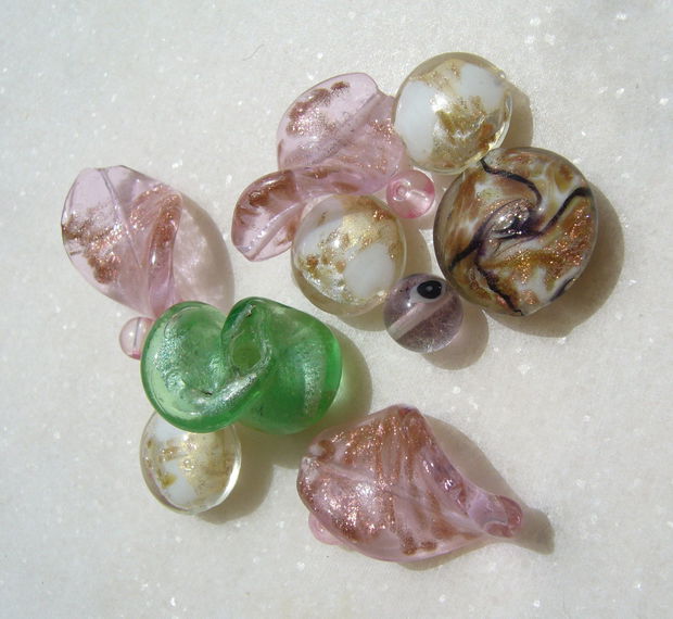 Mix margele sticla si Lampwork (lucrate manual in India) 2