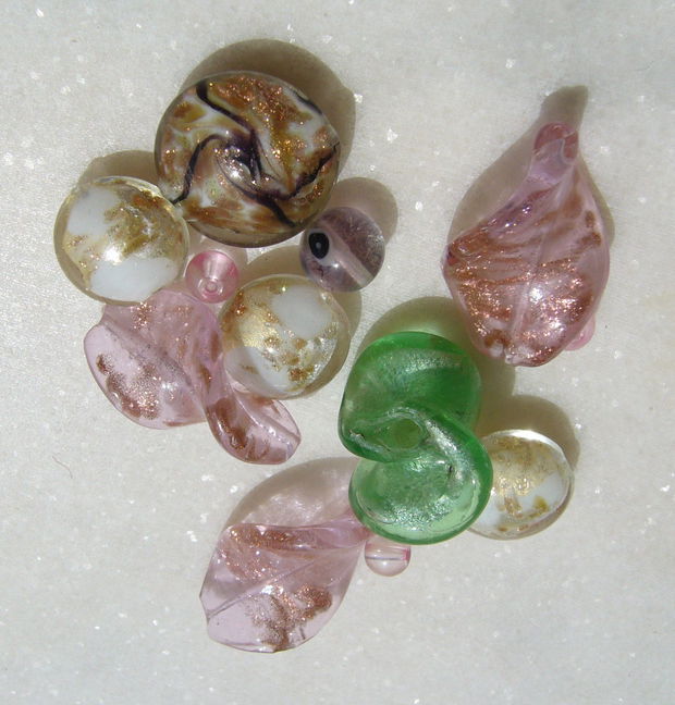 Mix margele sticla si Lampwork (lucrate manual in India) 2