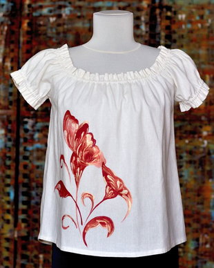 Bluza pictata manual, unicat