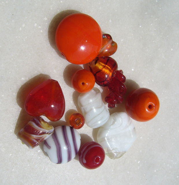 Mix margele sticla si Lampwork (lucrate manual in India) 4