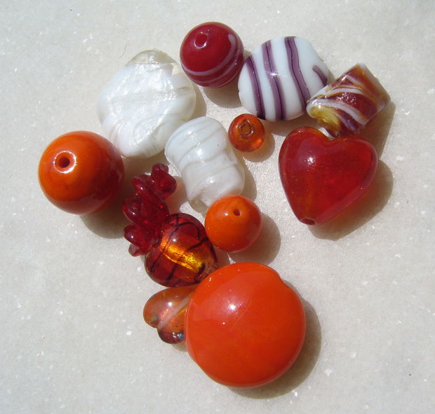 Mix margele sticla si Lampwork (lucrate manual in India) 4