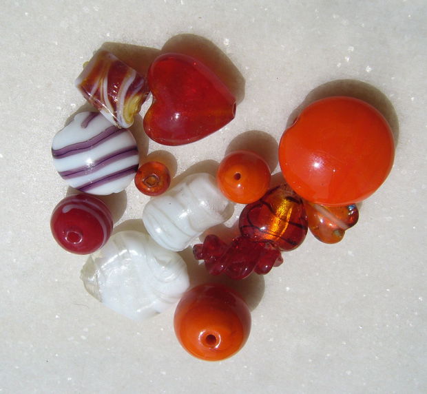 Mix margele sticla si Lampwork (lucrate manual in India) 4