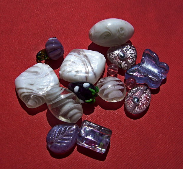 Mix margele sticla si Lampwork (lucrate manual in India) 5