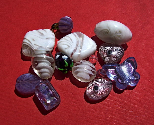 Mix margele sticla si Lampwork (lucrate manual in India) 5