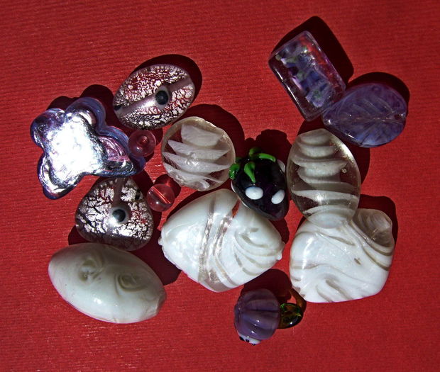 Mix margele sticla si Lampwork (lucrate manual in India) 5