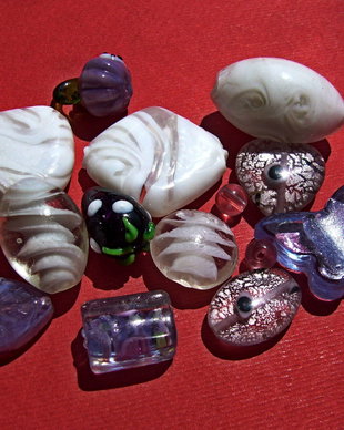 Mix margele sticla si Lampwork (lucrate manual in India) 5