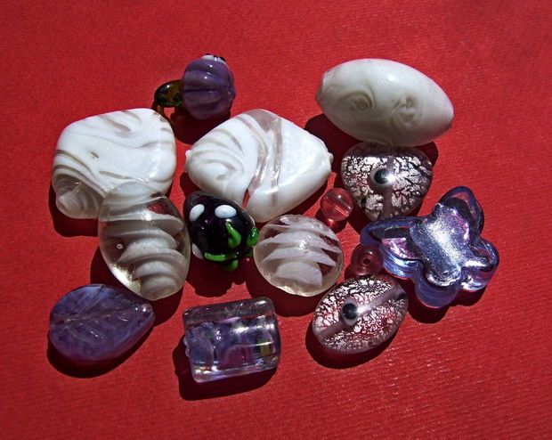 Mix margele sticla si Lampwork (lucrate manual in India) 5