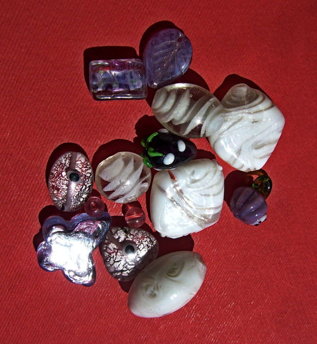 Mix margele sticla si Lampwork (lucrate manual in India) 5