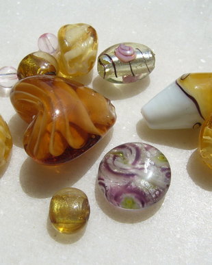 Mix margele sticla si Lampwork (lucrate manual in India) 6