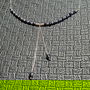 Colier argint safir albastru lant argint minimalist boho chic  trendy - Transport gratuit