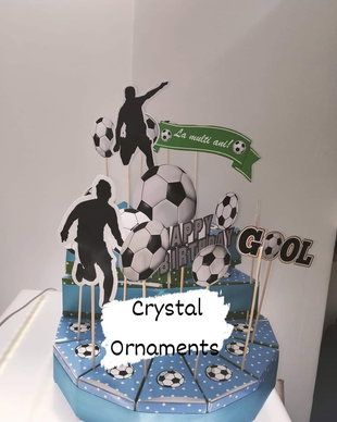 Cutie felie de tort tema fotbal