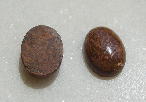 (2 bucati) Cabochon oval din cobra jasper aprox 18x13.5 mm