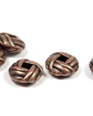 Distantier metalic, cupru, 6x3 mm