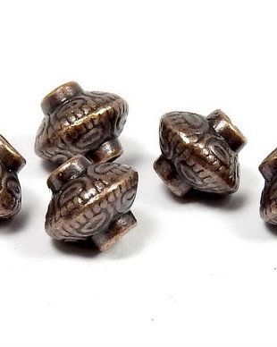 Distantier metalic, cupru, 6.5x5.5 mm