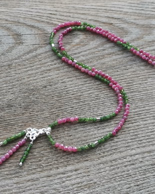 Colier silimanit & crome diopside