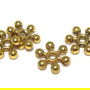 Distantier metalic, auriu antichizat, 7x2 mm