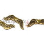 Margele din metal, auriu antichizat, aripi, 20x7 mm