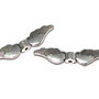Margele din metal, argintiu antichizat, aripi, 8x35 mm