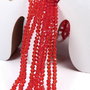 Cristale din sticla, rondelle, 2.5x2 mm, rosii-D01