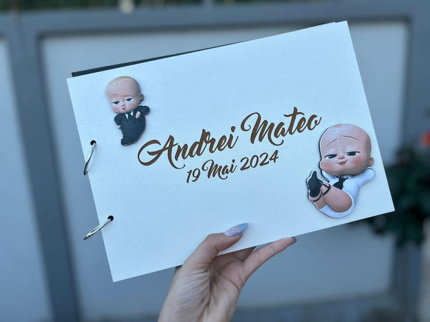 Guestbook pentru amintiri Baby Boss