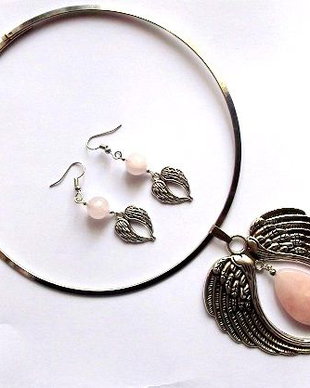 Set cu cuart roz 46609
