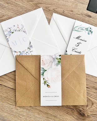10 Benzi pentru Invitatii Nunta, Benzi Decorative Plicuri