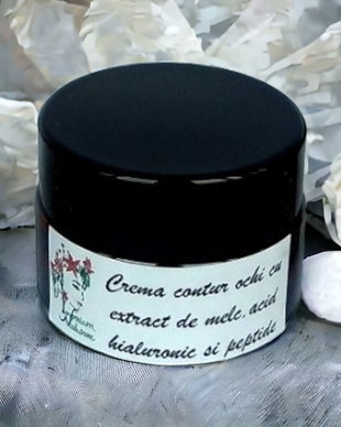 Crema antirid forte in jurul ochilor, pentru riduri profunde cu extract de melc, peptide si acid hialuronic pur