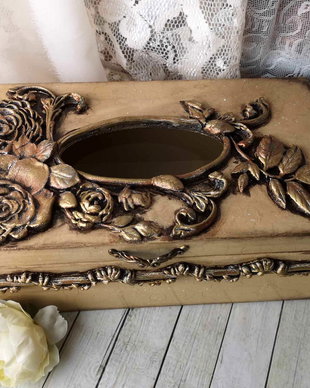 Cutie pentru servetele - stil vintage
