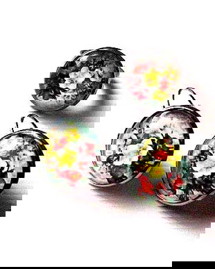 Set cu sticla cu motiv floral 45885