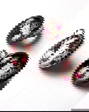 Set cu sticla cu motiv floral 45873