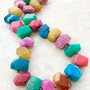 Colier agate multicolore