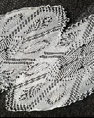 mileu dantela crem crosetat mare   , 37 cm