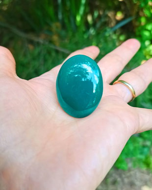 Inel Onix verde si Argint 925 - IN1392 - Inel verde reglabil, inel pietre semipretioase, inel piatra mare, inel cadou, bijuterii cadou, bijuterii onix, cadou sotie, inel statement, inel supradimensionat, cristale vindecatoare
