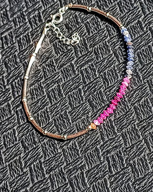 Bratra argint safir albastru roz galben nuante asimetrica minimalista boho chic trendy - Transport gratuit