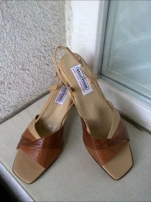 SANDALE VALLEVERDE MODA COMODA PIELE NATURALA MARIME 381/2 MADE IN ITALY