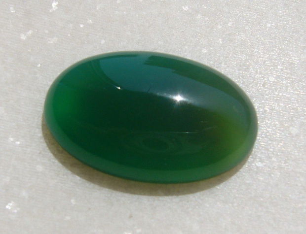 Cabochon agata verde aprox 30x20x7.6 mm