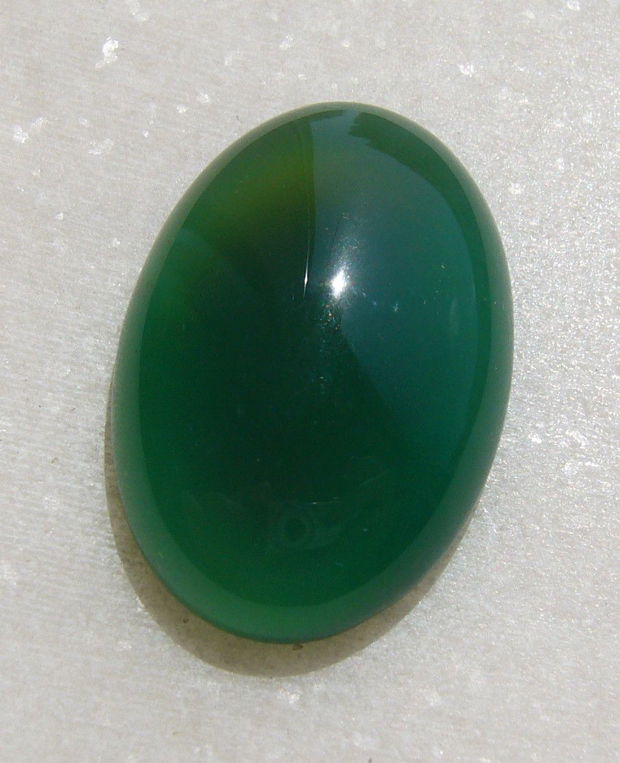 Cabochon agata verde aprox 30x20x7.6 mm