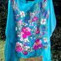 Poncho de mătase naturala împaslita