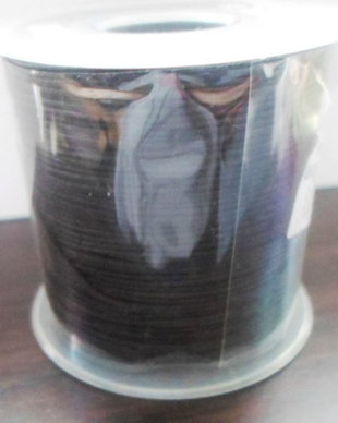 Snur nylon cu guta in interior negru